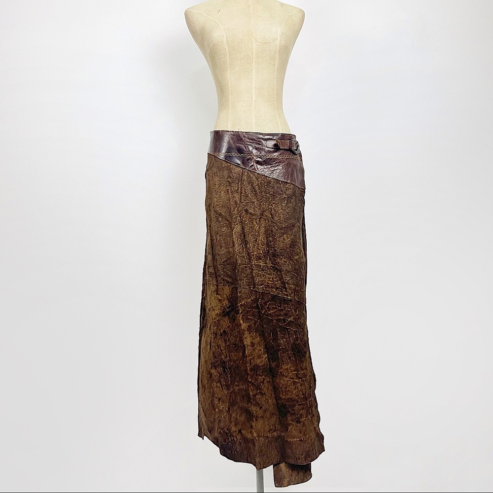 OHDD Save The Queen Suede Skirt Vintage Boho